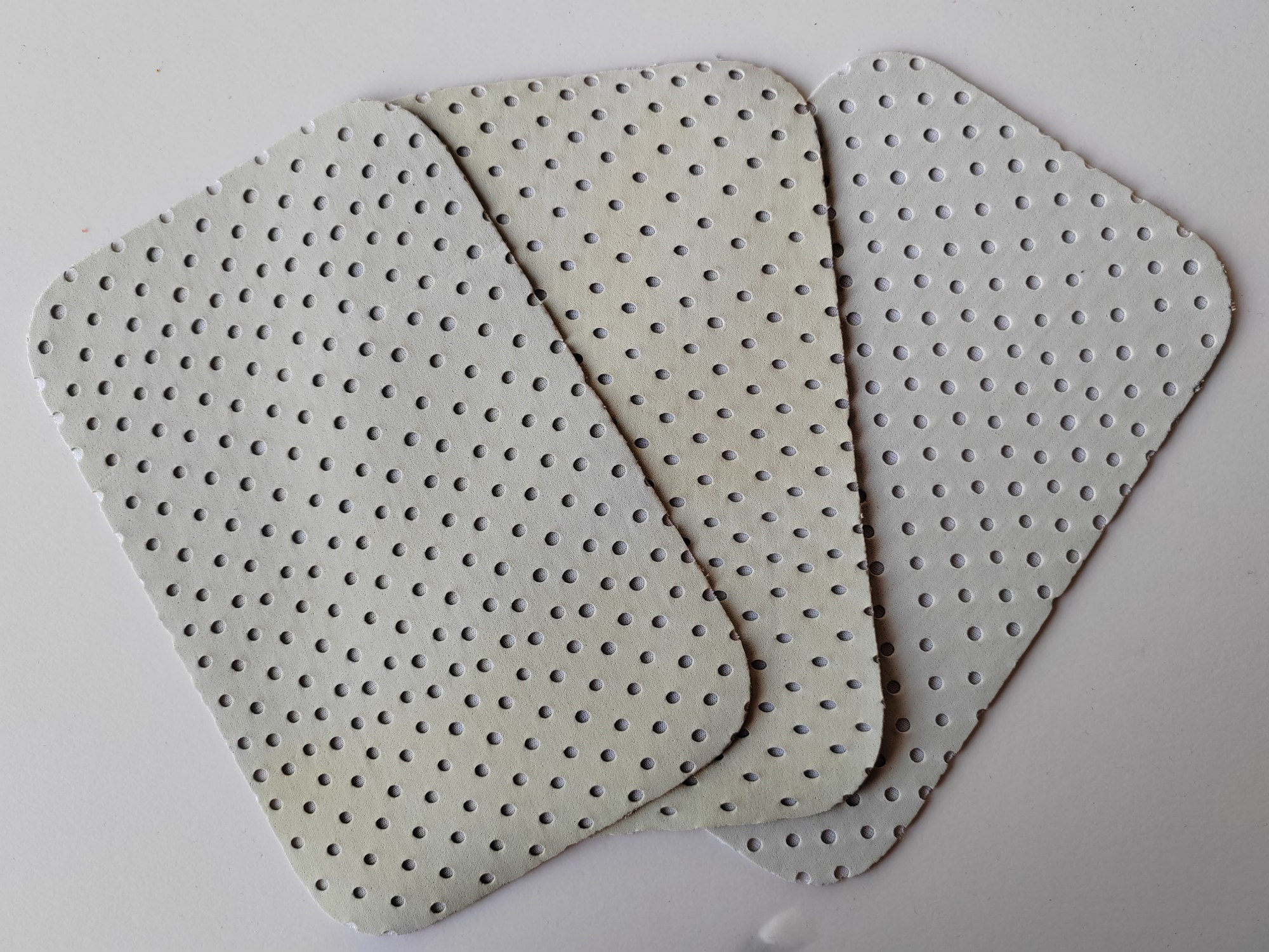 White Perforated Fabric