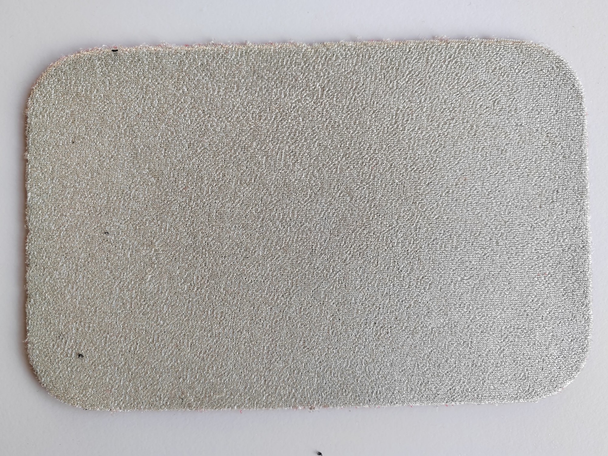 Silver Long Shiny Terry